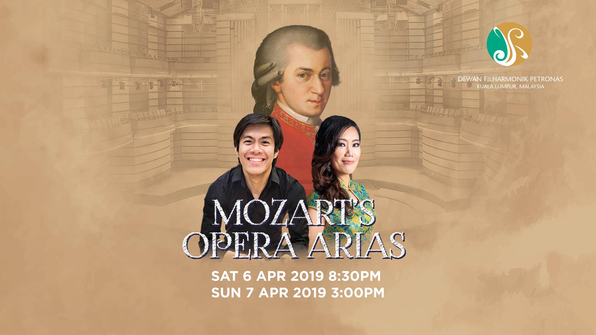 Ang Mei Foong · Soprano soloist · Mozart’s Opera Arias · Malaysian Philharmonic Orchestra · 6–7 April 2019 · Concert poster 1